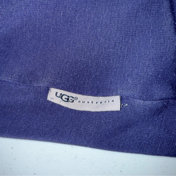 UGG Robe Womens Medium Blue Fleece Lined Belted Cozy Lounge Bathrobe - Picture 11 of 13